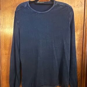 John Varvatos Navy Blue Lightweight Sweater Size M